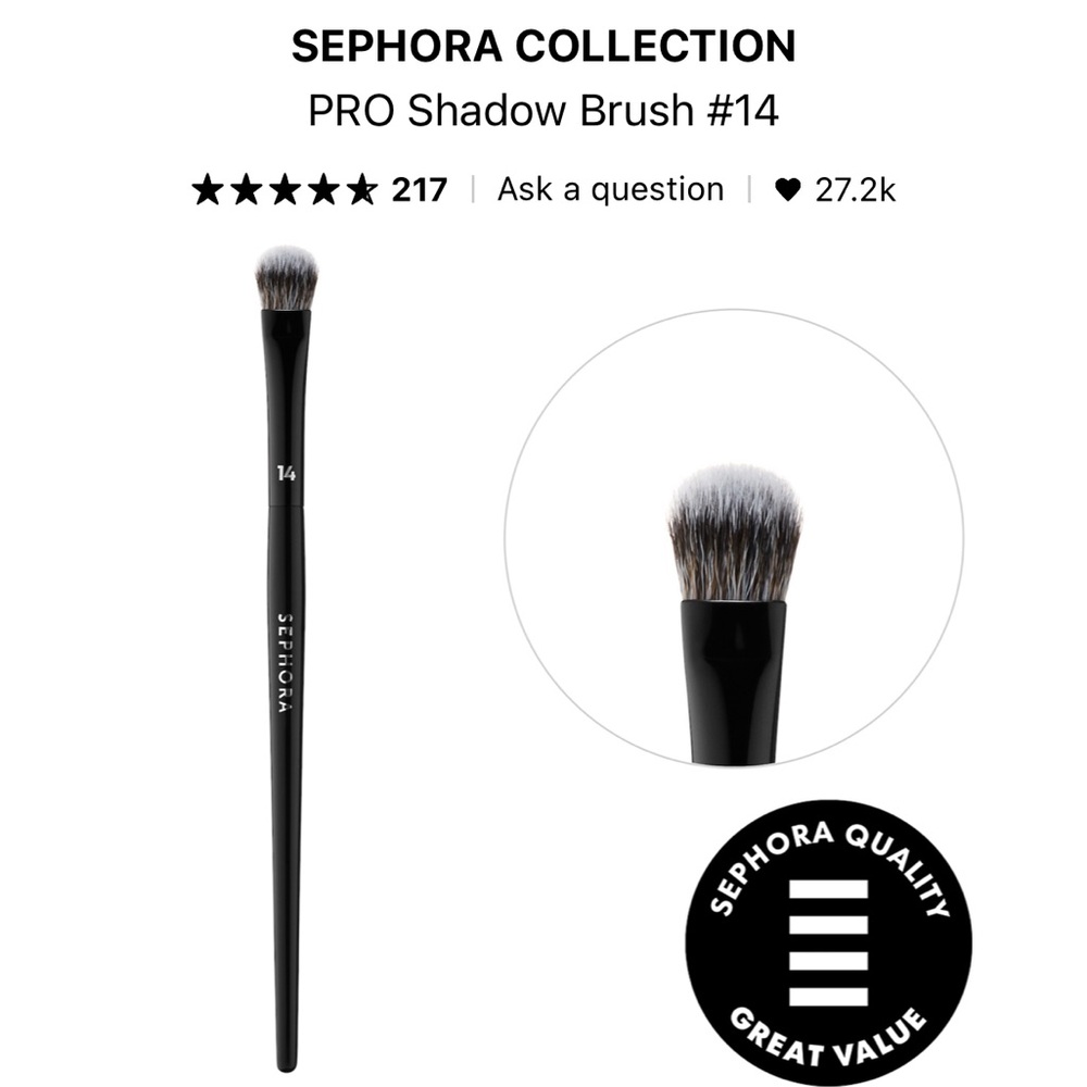 🆕 Sephora Collection PRO Shadow Brush #14